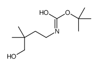 tert-butyl N-(4-hydroxy-3,3-dimethylbutyl)carbamate结构式