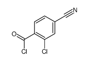 Benzoyl chloride, 2-chloro-4-cyano- (9CI) Structure