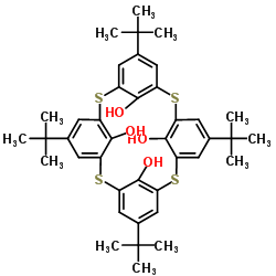 4-叔丁基硫杂杯[4]芳烃结构式