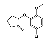 4-bromo-1-methoxy-2-(2-methylidenecyclopentyl)oxybenzene structure
