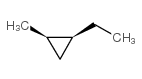 cis-1-ethyl-2-methylcyclopropane结构式