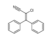 2-chloro-3,3-diphenylacrylonitrile Structure