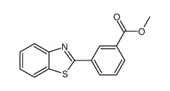 3-benzothiazol-2-yl-benzoic acid methyl ester结构式
