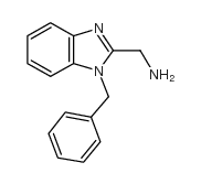 (1-苄基-1H-苯并咪唑-2-基)甲胺结构式