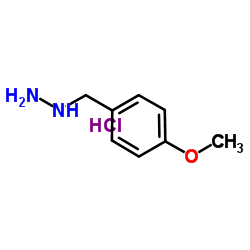(4-Methoxybenzyl)hydrazine hydrochloride Structure