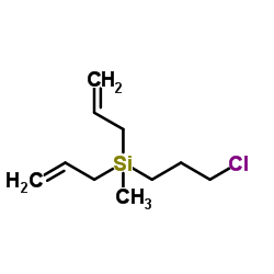 3-氯丙基二烯丙基甲基硅烷结构式