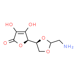 L-Ascorbic acid, 5,6-O-(2-aminoethylidene)- (9CI) Structure