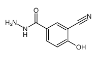 3-cyano-4-hydroxybenzoic acid hydrazide Structure