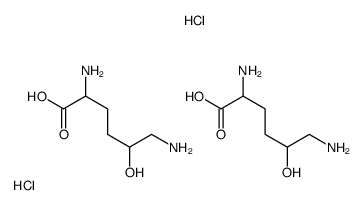 2,6-diamino-5-hydroxyhexanoic acid,dihydrochloride Structure