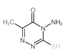 4-AMINO-3-MERCAPTO-6-METHYL-4H-[1,2,4]TRIAZIN-5-ONE Structure