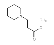 3-(哌啶-1-基)丙酸甲酯结构式