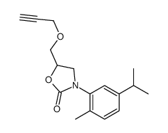 3-[2-Methyl-5-(isopropyl)phenyl]-5-[(2-propynyloxy)methyl]-2-oxazolidinone structure
