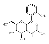 2-甲基苯基 2-乙酰氨基-2-脱氧-beta-D-吡喃葡萄糖苷结构式