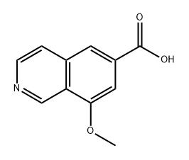 8-甲氧基异喹啉-6-羧酸结构式