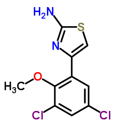 4-(3,5-Dichloro-2-methoxyphenyl)-1,3-thiazol-2-amine Structure