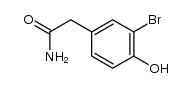 (3-bromo-4-hydroxyphenyl)acetamide结构式