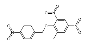 (2-methyl-4,6-dinitro-phenyl)-(4-nitro-benzyl)-ether结构式