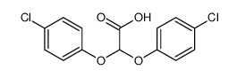 2,2-bis(4-chlorophenoxy)acetic acid Structure