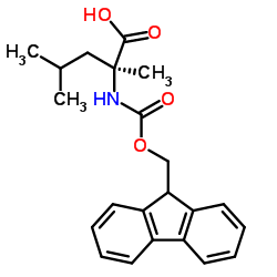 FMOC-Α-甲基-L-亮氨酸结构式