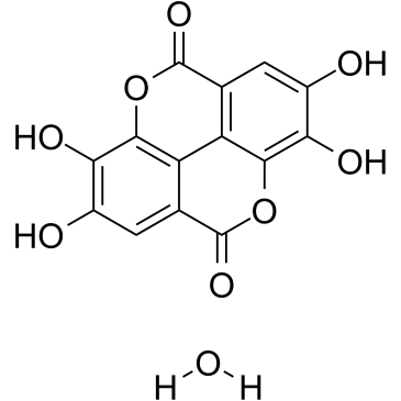 Ellagic acid (hydrate) Structure