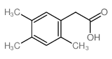 Benzeneacetic acid,2,4,5-trimethyl- Structure