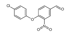 4-(4-CHLOROPHENOXY)-3-NITROBENZENECARBALDEHYDE Structure