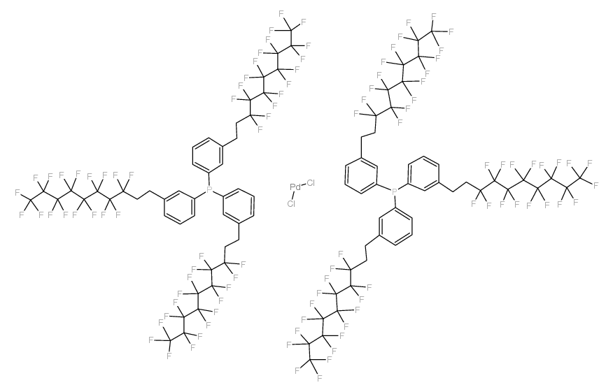 双[三(3-(1H,1H,2H,2H-全氟癸基)苯基)膦]二氯化钯(II)图片