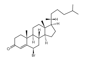 6β-bromo-cholest-4-en-3-one结构式