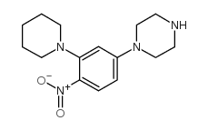 1-(4-硝基-3-哌啶-1-苯基)-哌嗪结构式