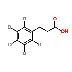 3-苯丙酸-D5结构式