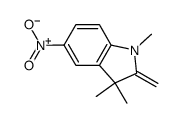 2-Methylene-5-nitro-1,3,3-trimethylindoline结构式