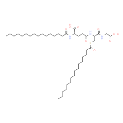 N-Palmitoyl-L-γGlu-S-palmitoyl-L-Cys-Gly-OH Structure