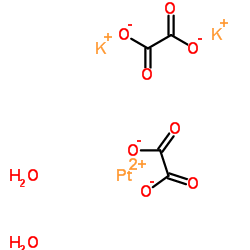 二水合草酸铂(II)钾结构式