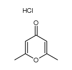 4-hydroxy-2,6-dimethyl-pyranylium, chloride Structure