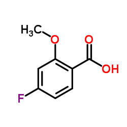 4-氟-2-甲氧基苯甲酸结构式