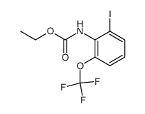 (2-iodo-6-trifluoromethoxy-phenyl)-carbamic acid ethyl ester Structure