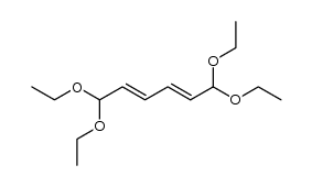 1,1,6,6-tetraethoxyhexa-2,4-diene结构式