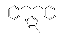 5-(1,3-diphenylpropan-2-yl)-3-methyl-1,2-oxazole结构式
