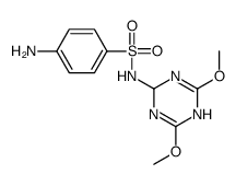 4-amino-N-(2,6-dimethoxy-1,4-dihydro-1,3,5-triazin-4-yl)benzenesulfonamide Structure