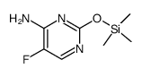 5-fluoro-2-trimethylsilanyloxy-pyrimidin-4-ylamine结构式