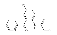 N-[4-溴-2-(2-吡啶甲酰基)苯基]-2-氯乙酰胺结构式
