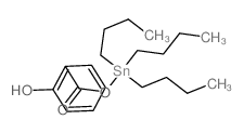 Benzoic acid,2-hydroxy-, tributylstannyl ester Structure