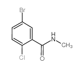 5-溴-2-氯-n-甲基苯甲酰胺结构式