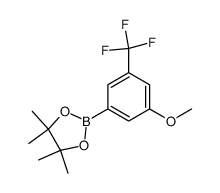 2-(3-METHOXY-5-(TRIFLUOROMETHYL)PHENYL)-4,4,5,5-TETRAMETHYL-1,3,2-DIOXABOROLANE structure