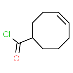 4-Cyclooctene-1-carbonyl chloride (9CI)结构式