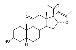 3β-hydroxy-2'-methyl-(5α,16β)-pregnano[17,16-d]oxazole-11,20-dione Structure