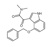 4-(Benzyloxy)-N,N-dimethyl-indole-3-glyoxylamide结构式
