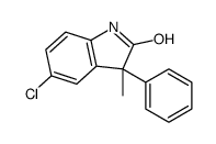 5-chloro-3-methyl-3-phenyl-1H-indol-2-one结构式