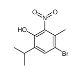 4-bromo-3-methyl-2-nitro-6-propan-2-ylphenol Structure