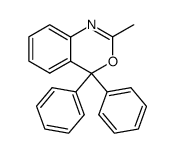 2-methyl-4,4-diphenyl-4H-benzo[d][1,3]oxazine结构式